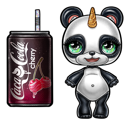 Пупси Sparkly Critters Панда