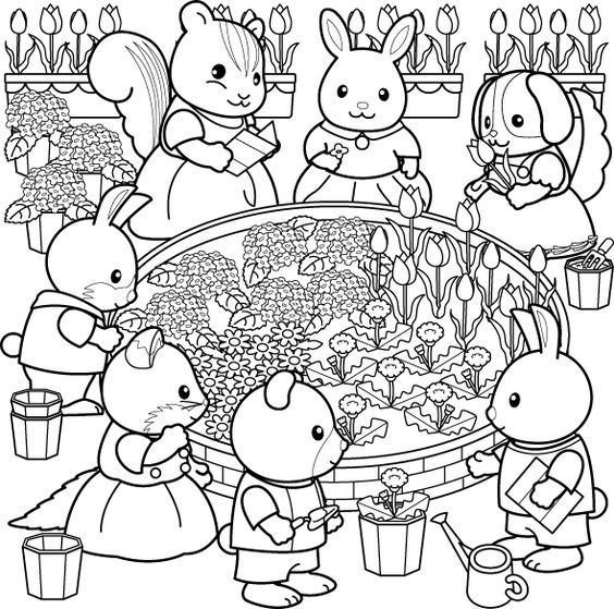 Сильвания Families разукрашки