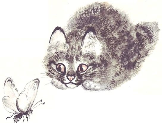 Евгения Чарушина «Тюпа, Томка и сорока»