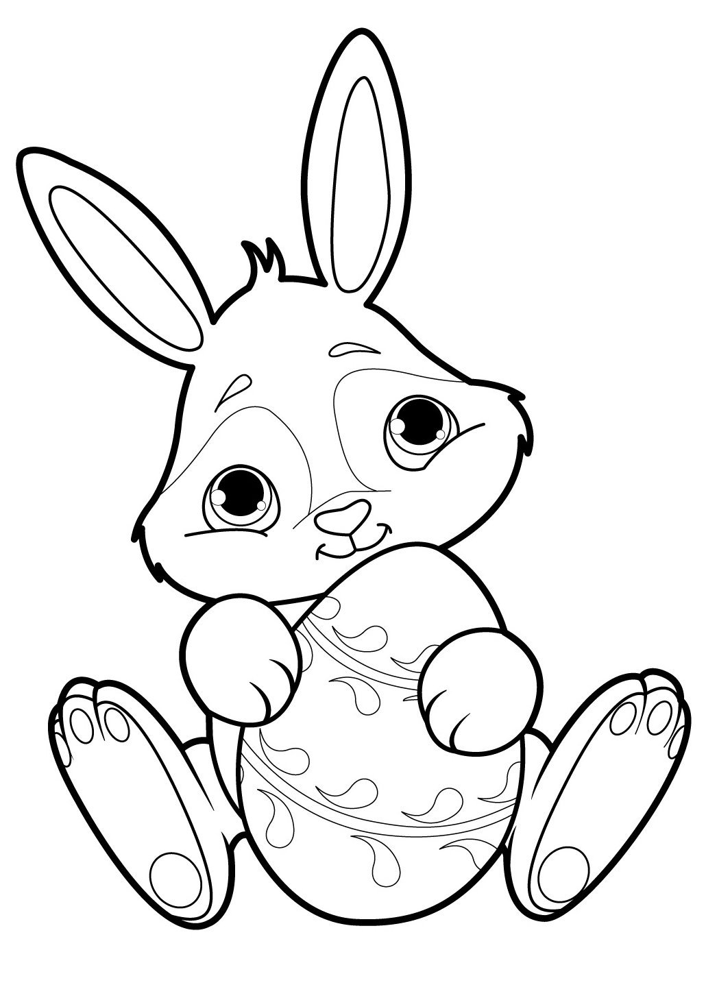 Пасхальный кролик – Раскраски высшего качества бесплатно