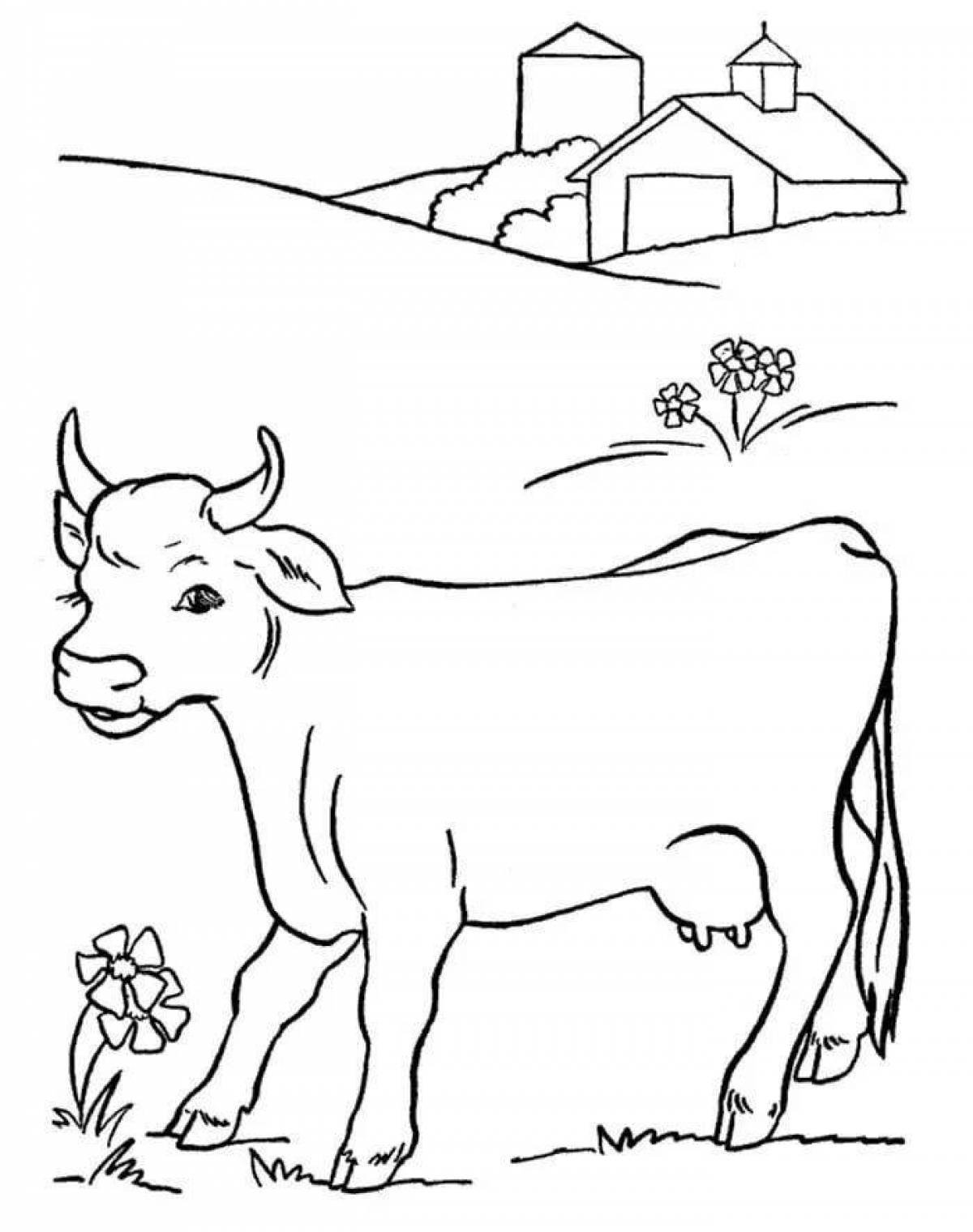 Раскраски Корова — Большая коллекция — 100 изображений