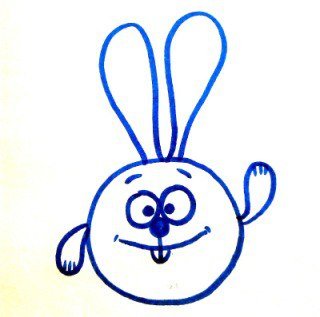 Раскраски заяц из смешариков (55 фото)