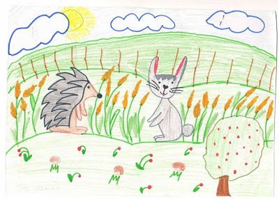 Рисунок к сказке заяц и еж