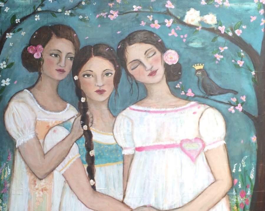 Рисунки 3 сестры. Картина три сестры. Картины известных художников сестры. 3 Сестры. Три сестры иллюстрации.