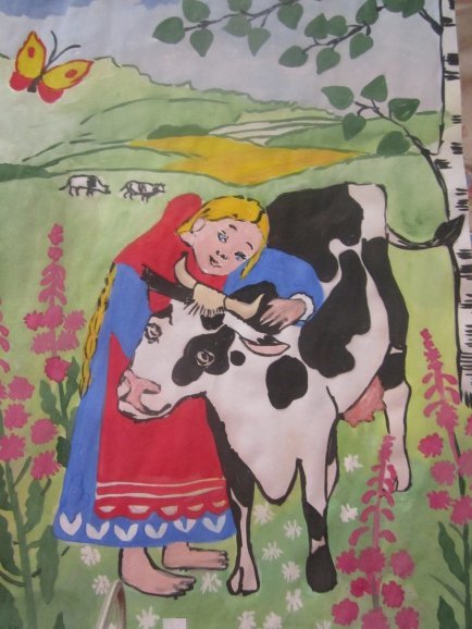 Рисунок к сказке крошечка Хаврошечка