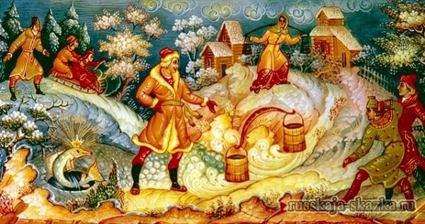 Палехская роспись Емеля