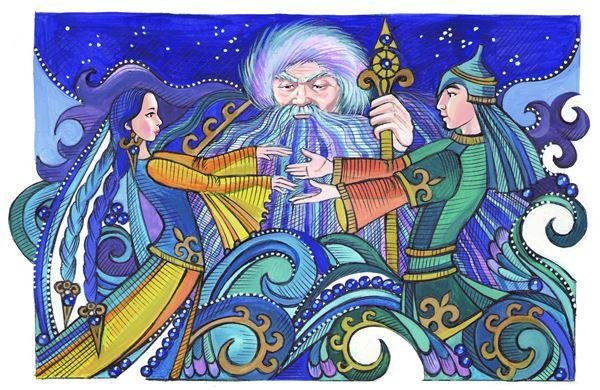 Казахские рисунки с легендами