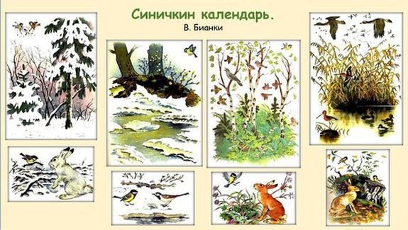 Бианки Синичкин календарь январь