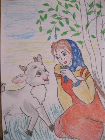 Рисование: «сестрица Аленушка и братец Иванушка»