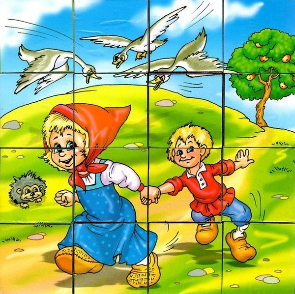 Пазлы по сказкам для детей