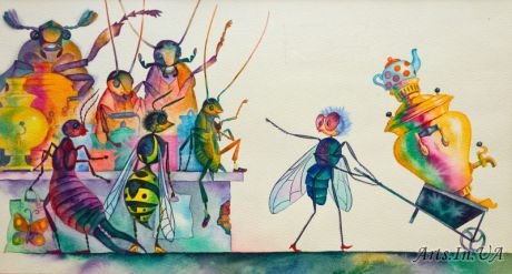 Арты сказки чуковского муха цокотуха (62 фото)