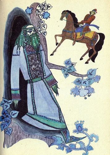 Рисунок к сказке о царе Берендее Жуковского
