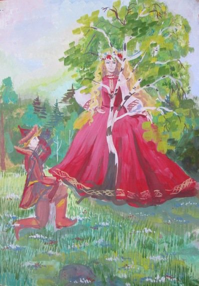 Сказка береза и три Сокола
