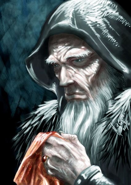 Старик в капюшоне