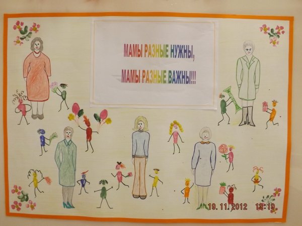 Мамы всякие нужны рисунок