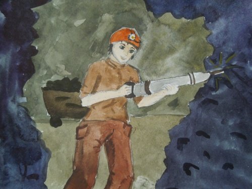 Шахтер рисунок