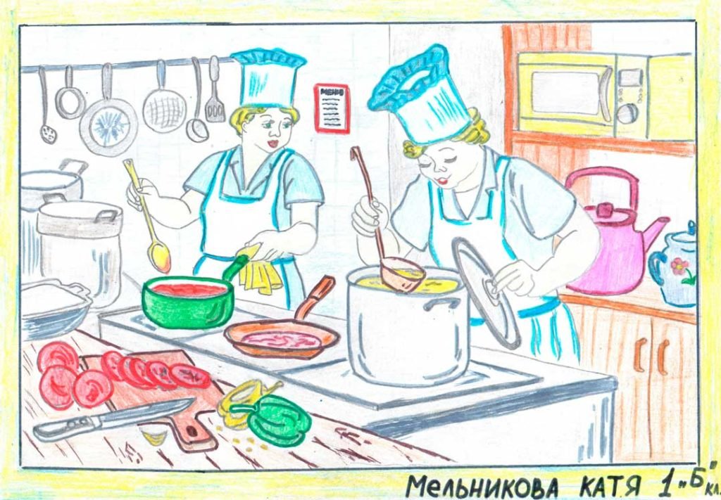 Рисунки детей на тему повар (43 фото) » рисунки для срисовки на steklorez69.ru