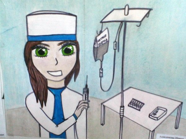 Рисунки ко Дню медика детские