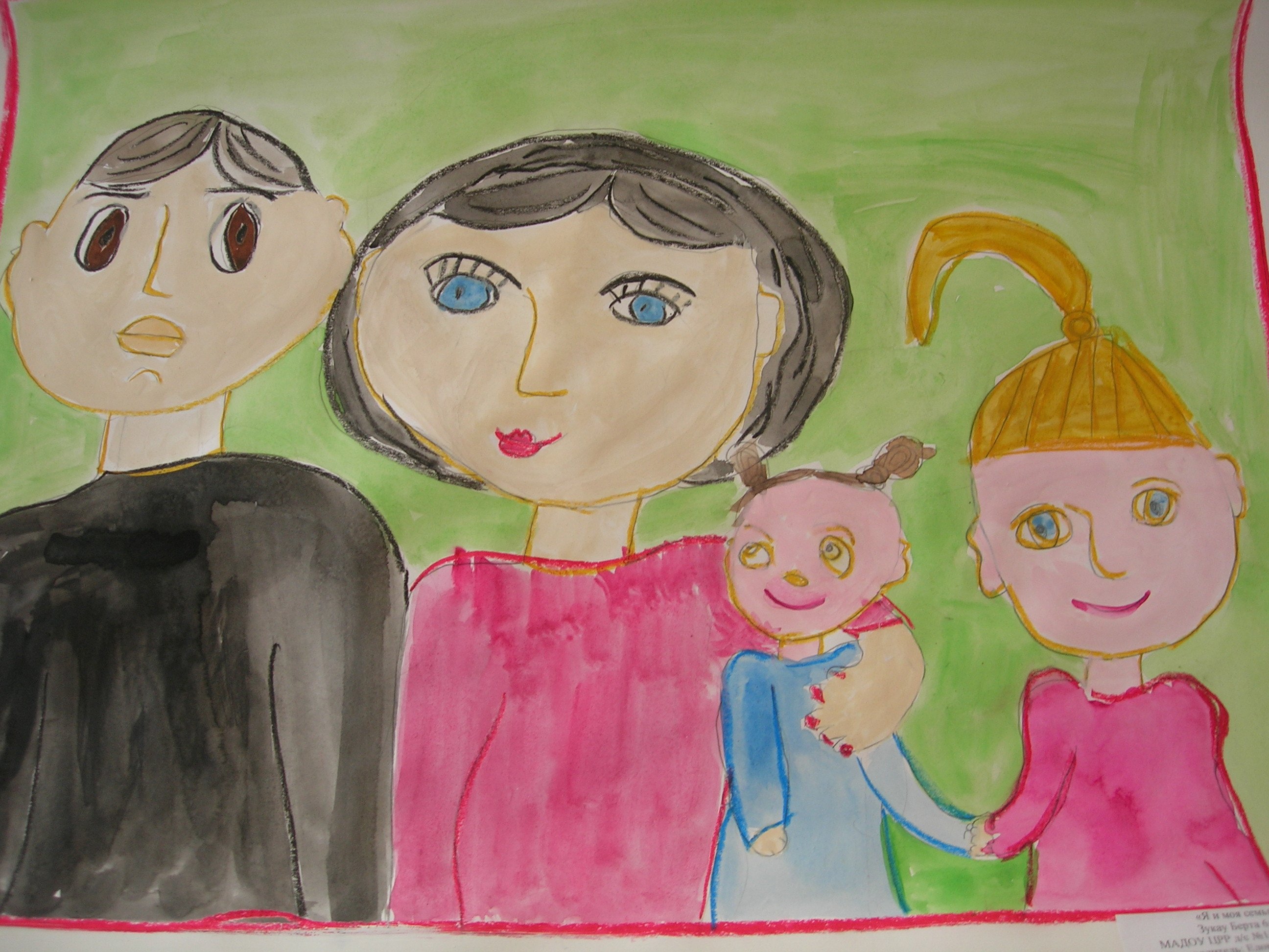 Картинки мамы папы сестры. Рисунок семьи детский. Портрет семьи рисунок. Рисование моя семья. Рисунок семья глазами ребенка.