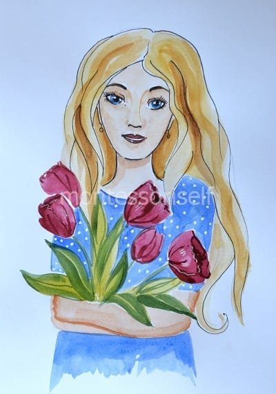 Красивый рисунок для мамы