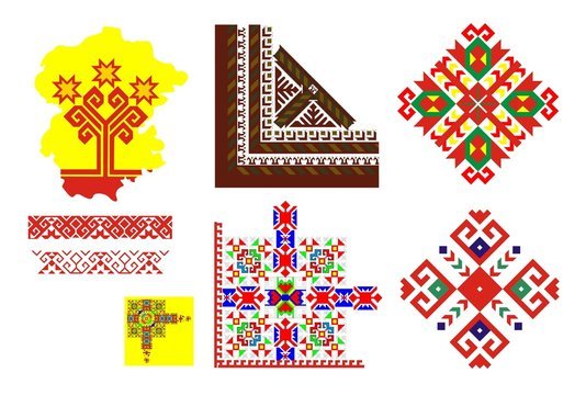 Чувашский национальный орнамент рисунок
