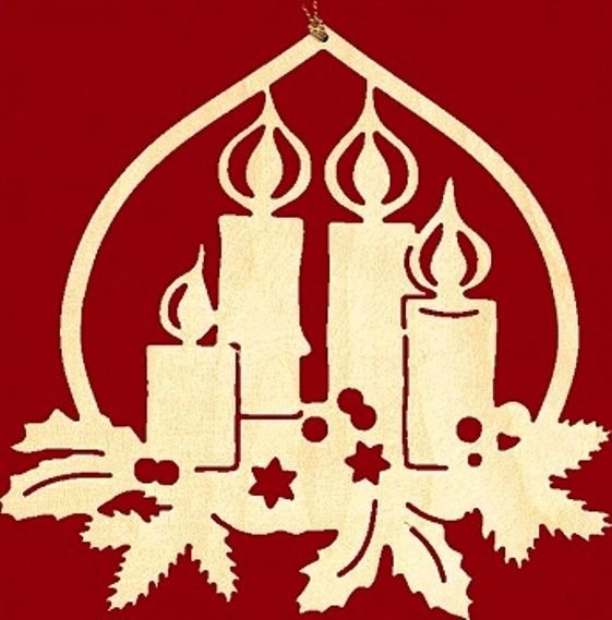 Новогодняя свеча раскраска