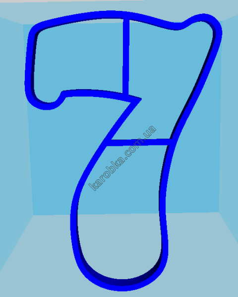 Макет цифры 7