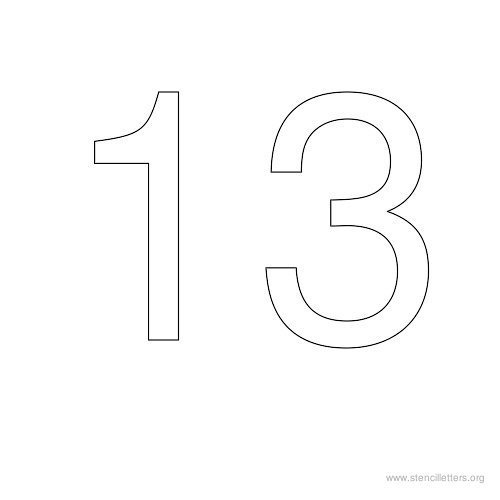 Цифры трафарет для вырезания 31