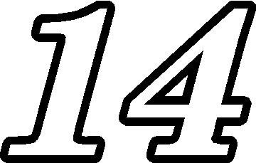 Цифры для раскрашивания 14