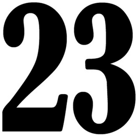 Красивые цифры 23