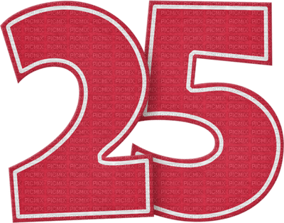 Цифра 25 красивая
