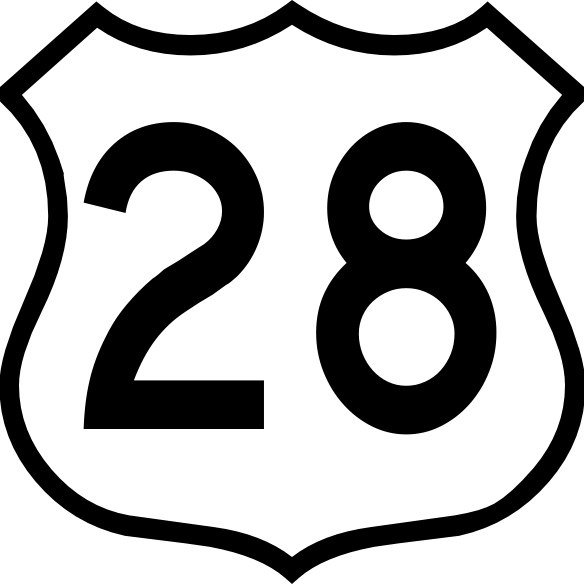 Цифра 28 красивая