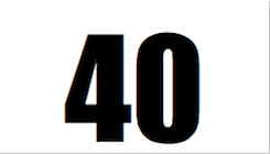 Цифра 40 картинка