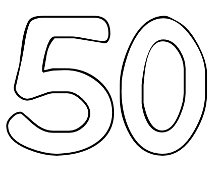 50 Лет трафарет
