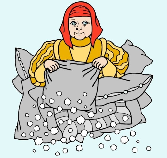 Бабушка Метелица рисунок