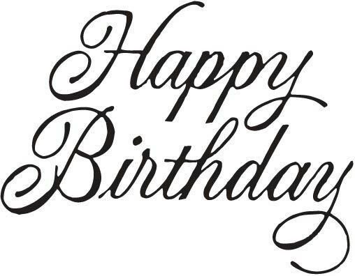 Курсивные шрифты Happy Birthday
