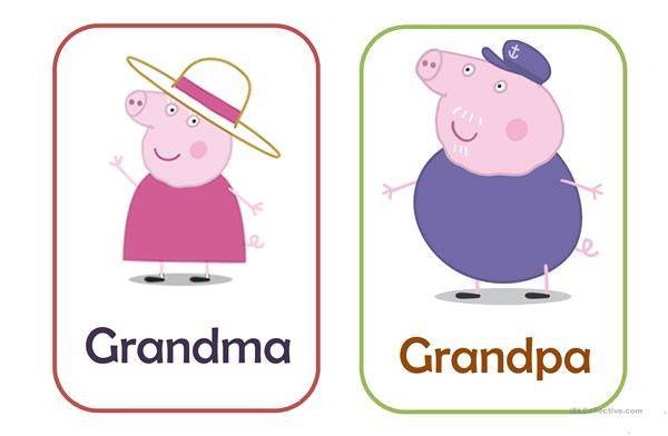 Семья Flashcards Peppa