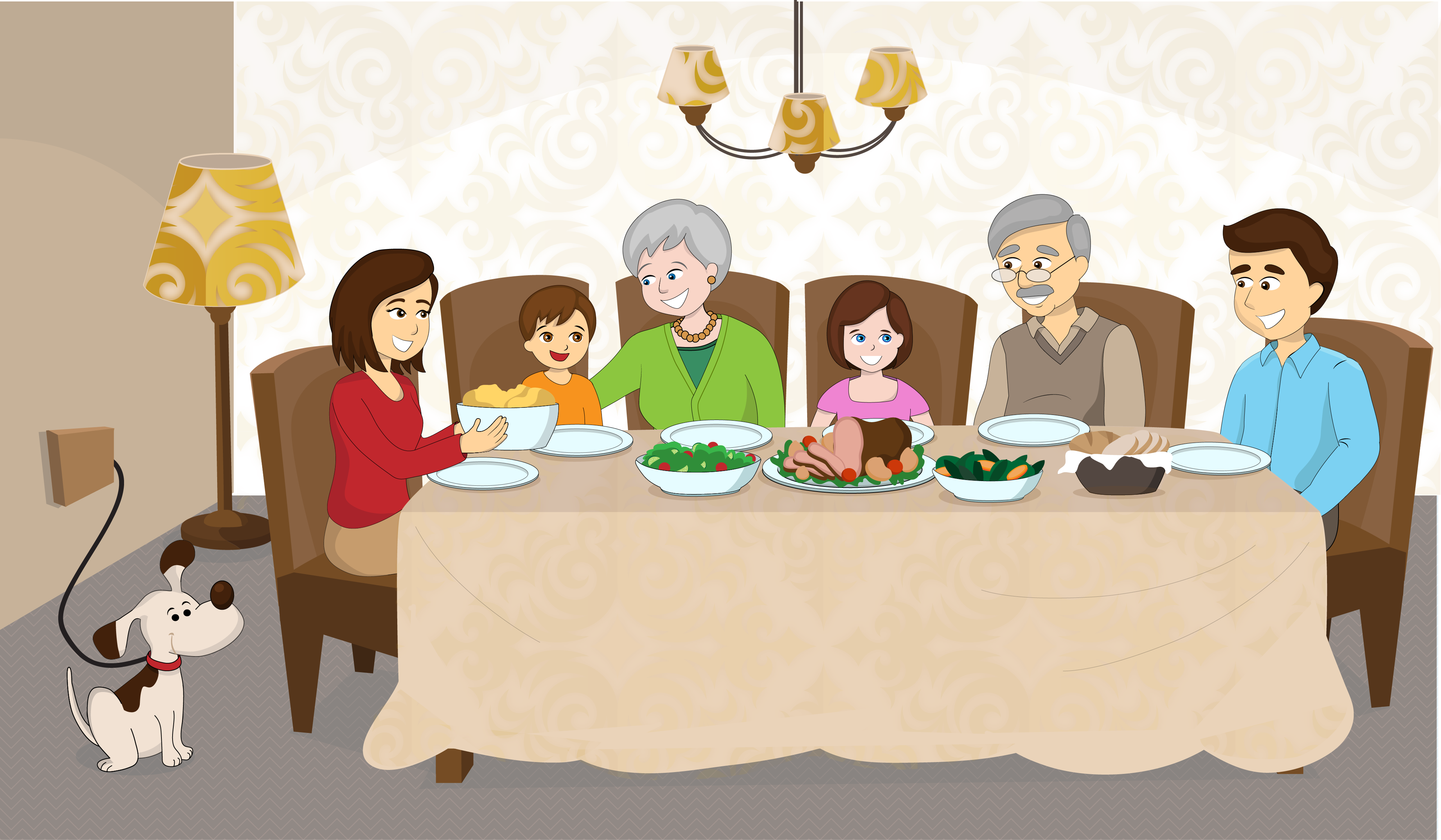 Family round. Семья за столом. Семья за столом вектор. Семья за столом иллюстрация. Семейные традиции рисунок.