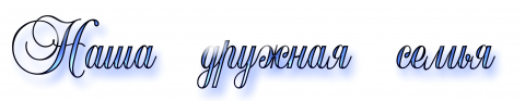 Наша семья надпись красивая