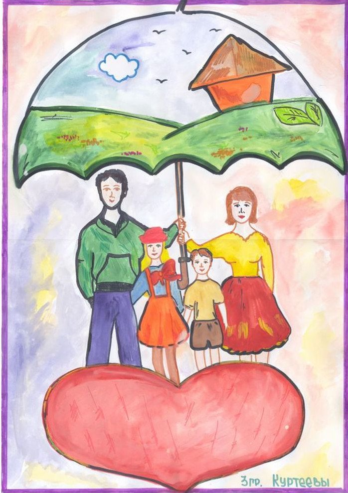Рисунок в садик на тему семья моя семья (44 фото) » рисунки для срисовки на webmaster-korolev.ru