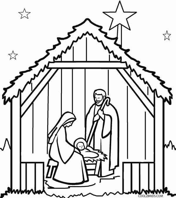 Раскраска Иисус Христос родился