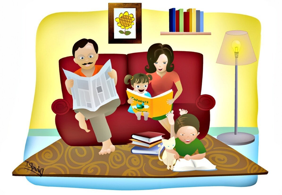 He the book at home. Семейное чтение. Чтение книг семьей. Родители читают книги. Семья читает книгу.