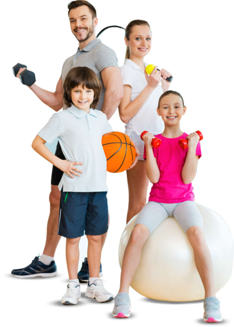 Большая спортивная семья. Спортивная семья. Спортивные дети. Занятие физкультурой и спортом. Семья занимается спортом.