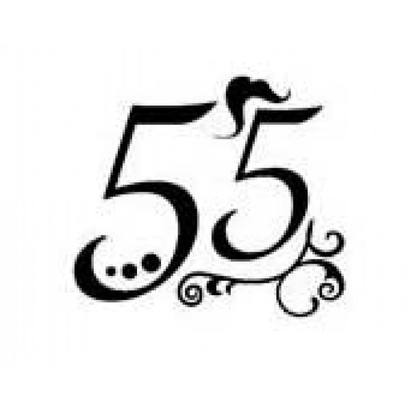 55 Лет надпись