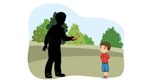 Незнакомец на улице для детей