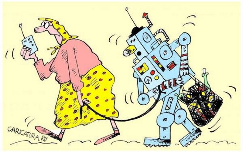 Роботы а не человек песня. Робот карикатура. Шутки про роботов. Прогресс карикатура. Роботизация карикатура.