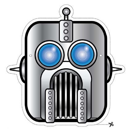 Маска робота шаблон