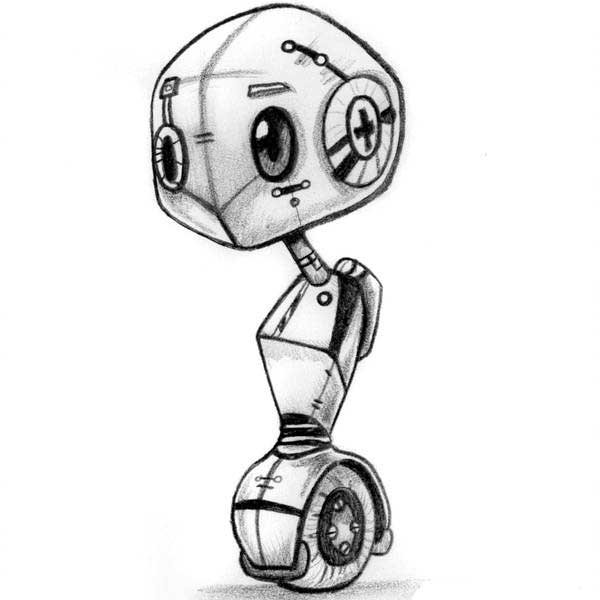Рисунки роботов для срисовки
