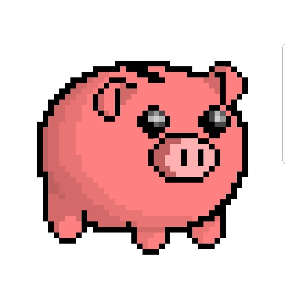 Плюшевая свинка из Майнкрафт (30 см).