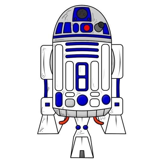 Звёздные войны r2d2 рисунок